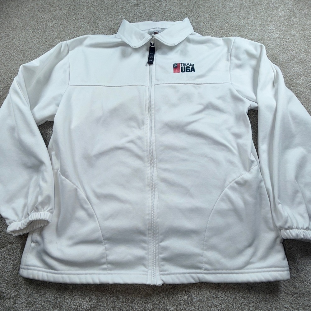 Team USA White Performance Full-Zip Jacket